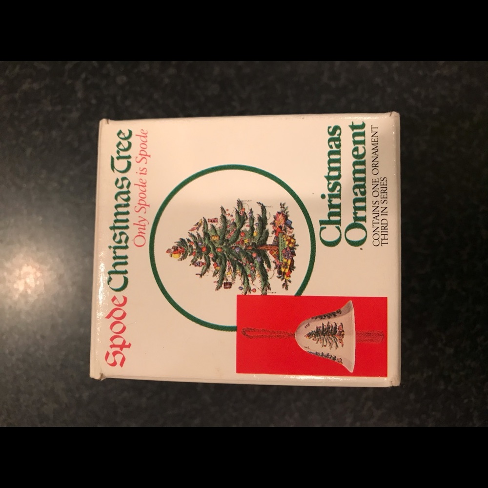 Rare Spode Christmas bell ornament w/box - Picture 3 of 3